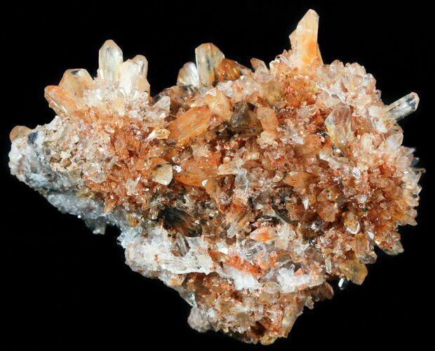Orange Creedite Crystal Cluster - Durango, Mexico #51667